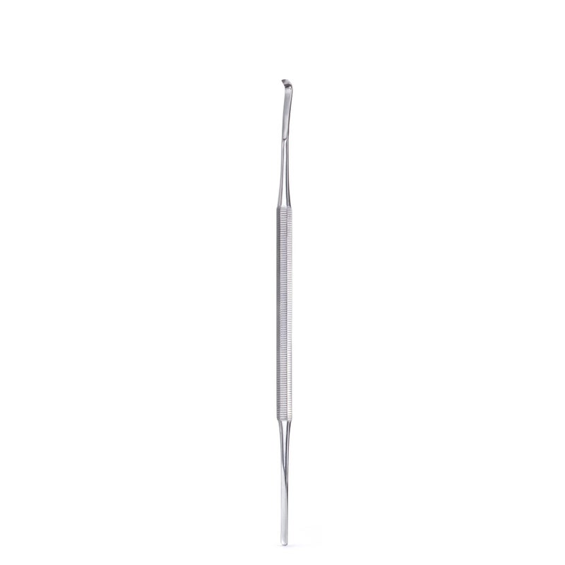 GERMANIKURE Rounded Double Spatula Implement for Ingrown Toenails in Leather Case, Podiatry Pedicure Tool Made in Solingen Germany - Image 3